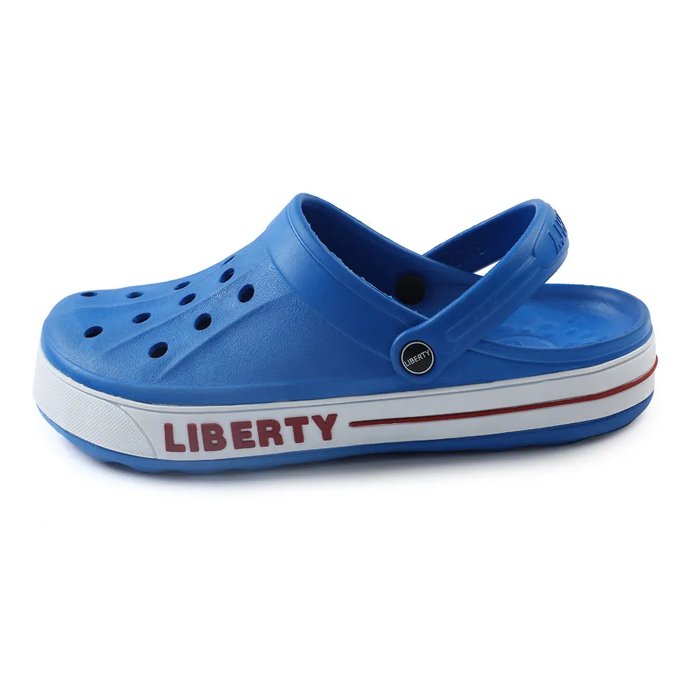 A-HA Blue Casual Slip-on Clogs For Men LITEWALK By Liberty