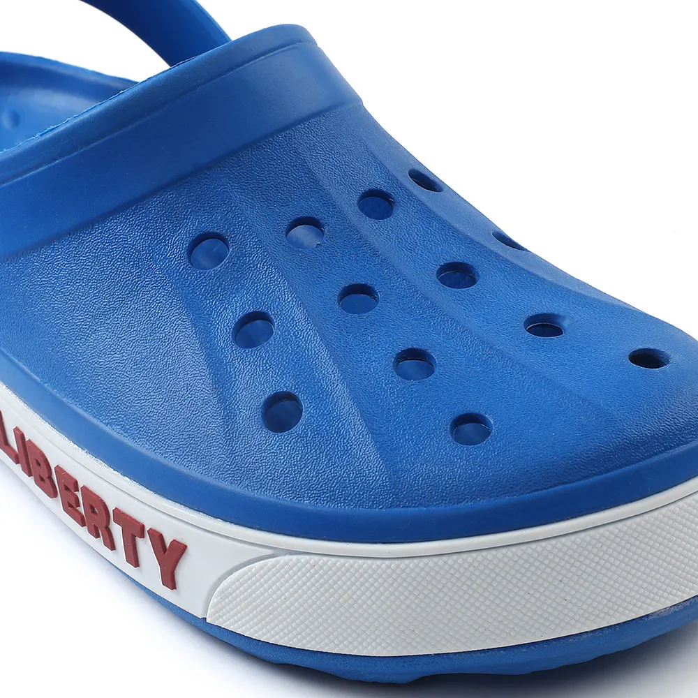 A-HA Blue Casual Slip-on Clogs For Men LITEWALK By Liberty