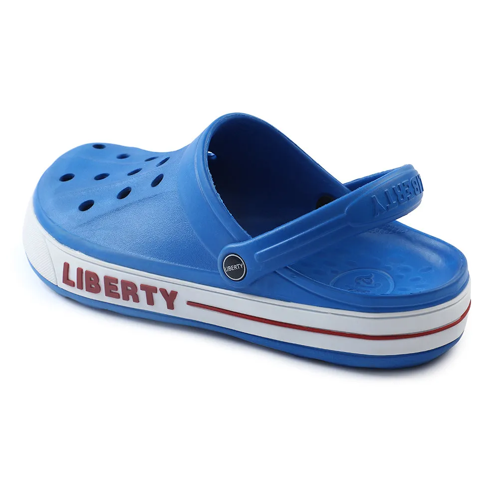A-HA Blue Casual Slip-on Clogs For Men LITEWALK By Liberty