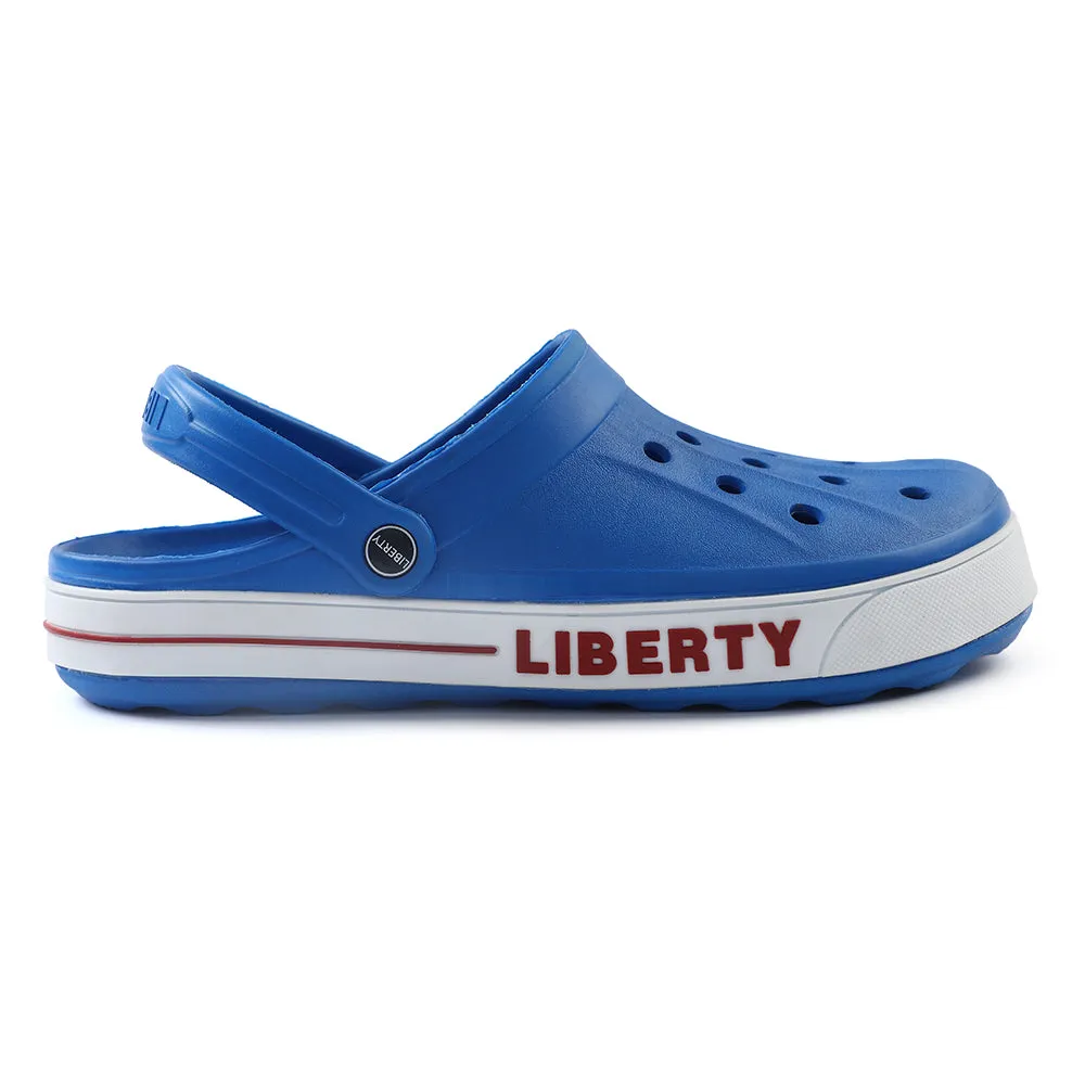 A-HA Blue Casual Slip-on Clogs For Men LITEWALK By Liberty