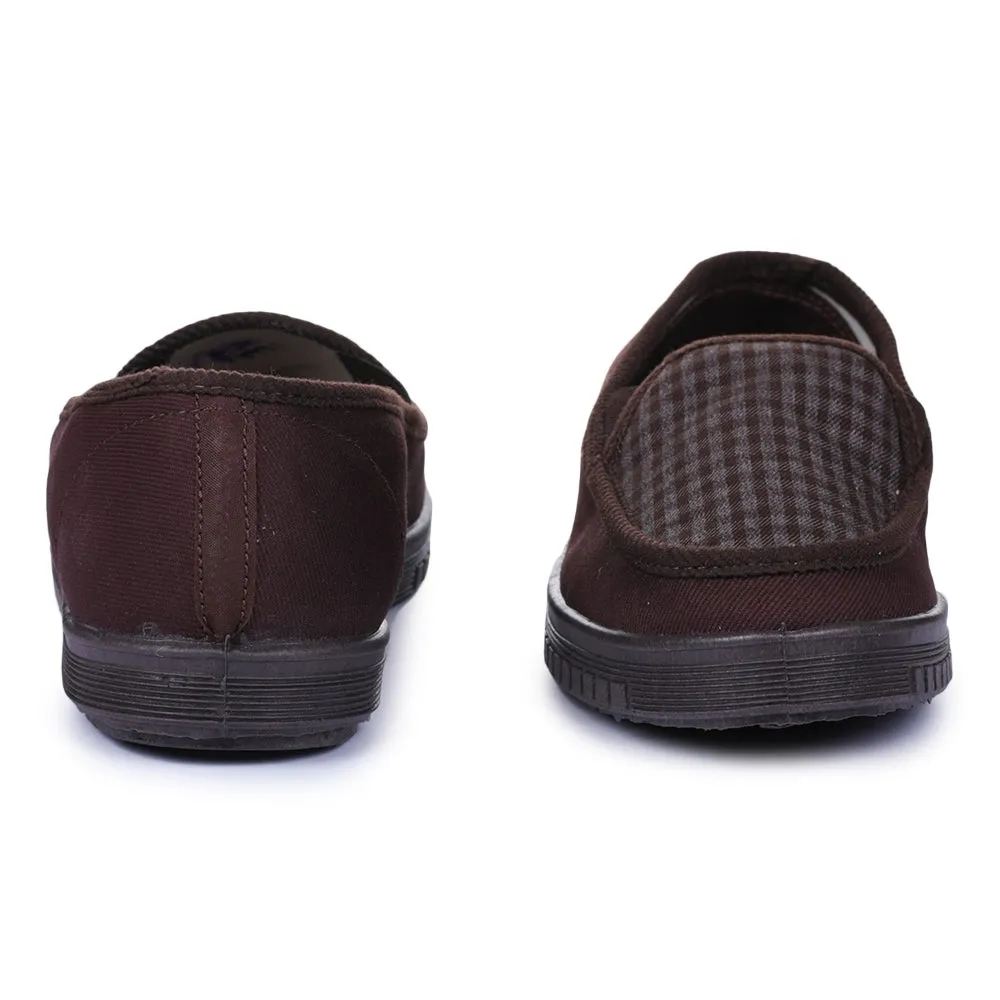 A-HA Brown Casual Non Lacing Shoes For Men WALKER-E By Liberty