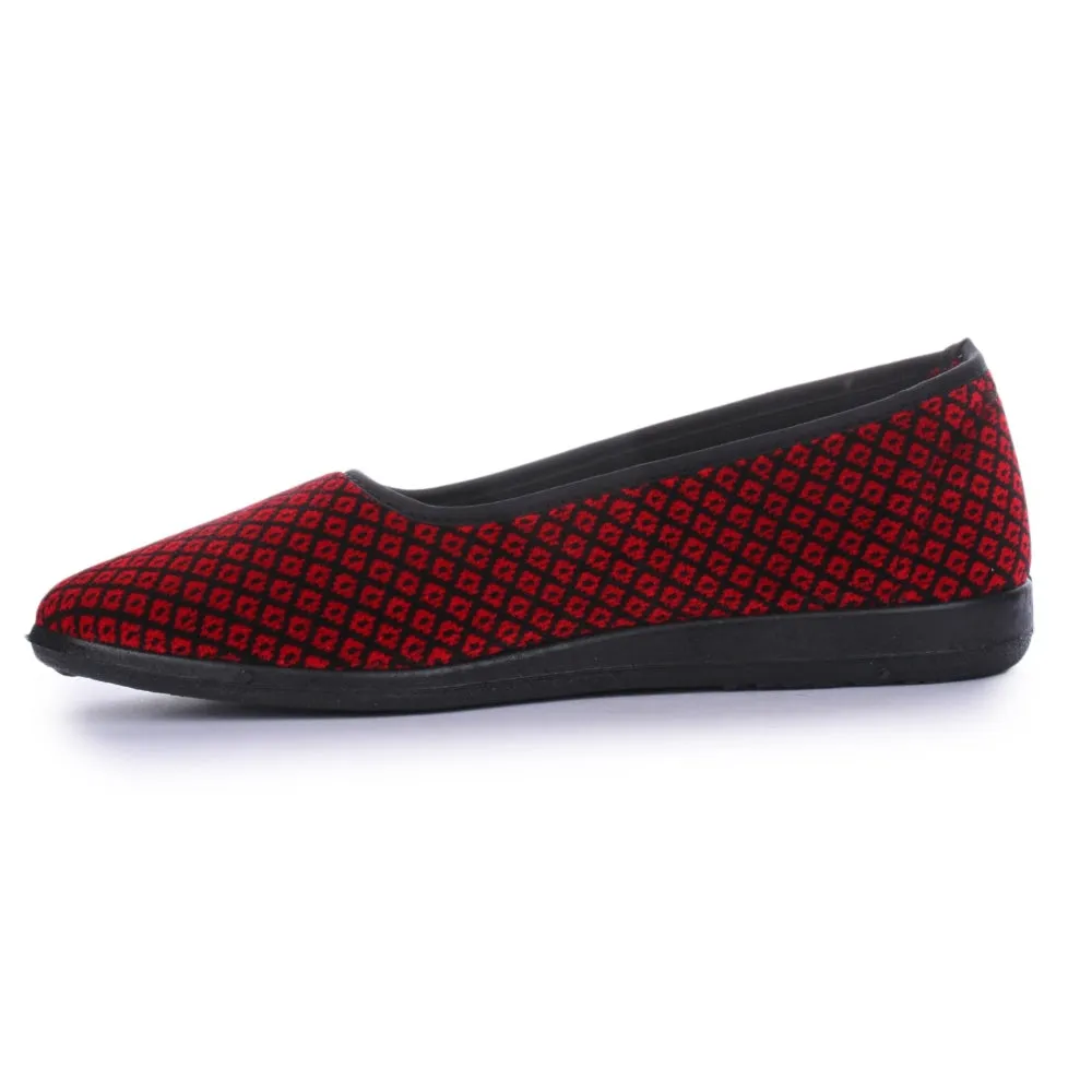 A-HA Red Casual Ballerina Shoes For Women SPL.BELLY By Liberty