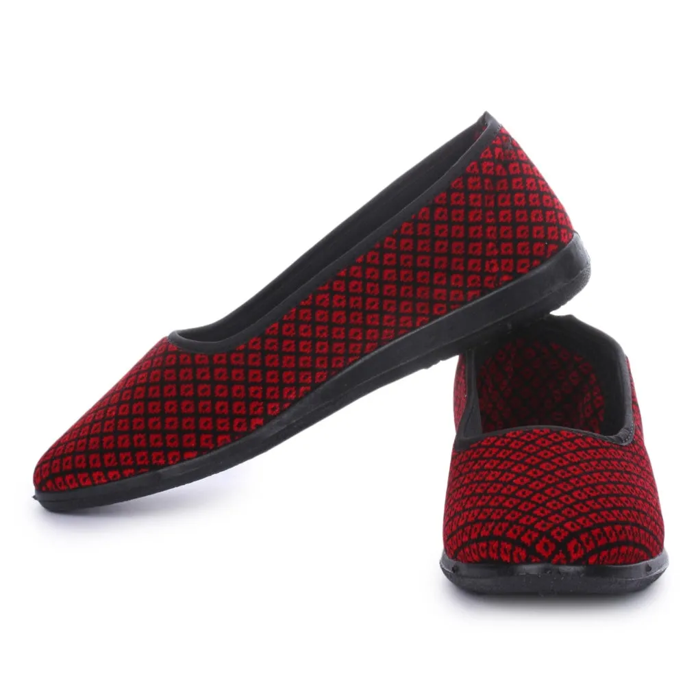 A-HA Red Casual Ballerina Shoes For Women SPL.BELLY By Liberty