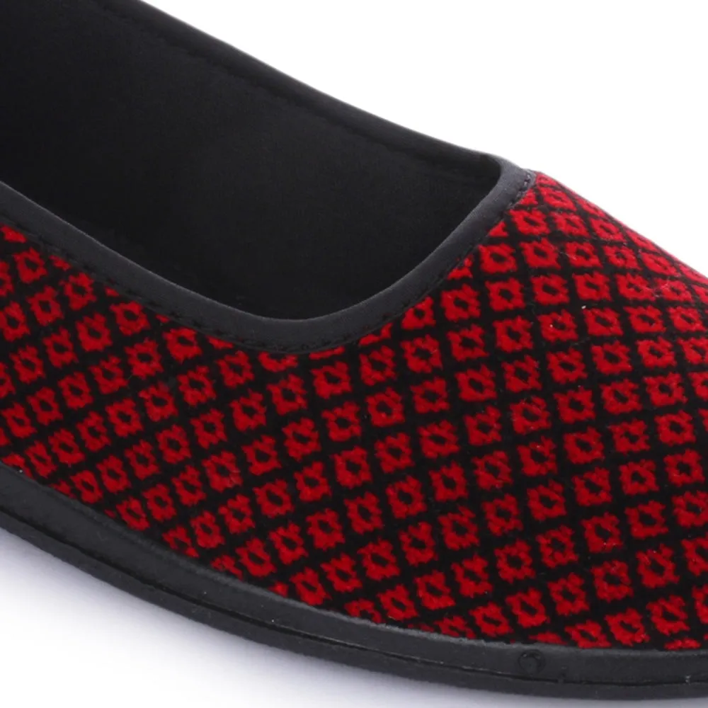 A-HA Red Casual Ballerina Shoes For Women SPL.BELLY By Liberty