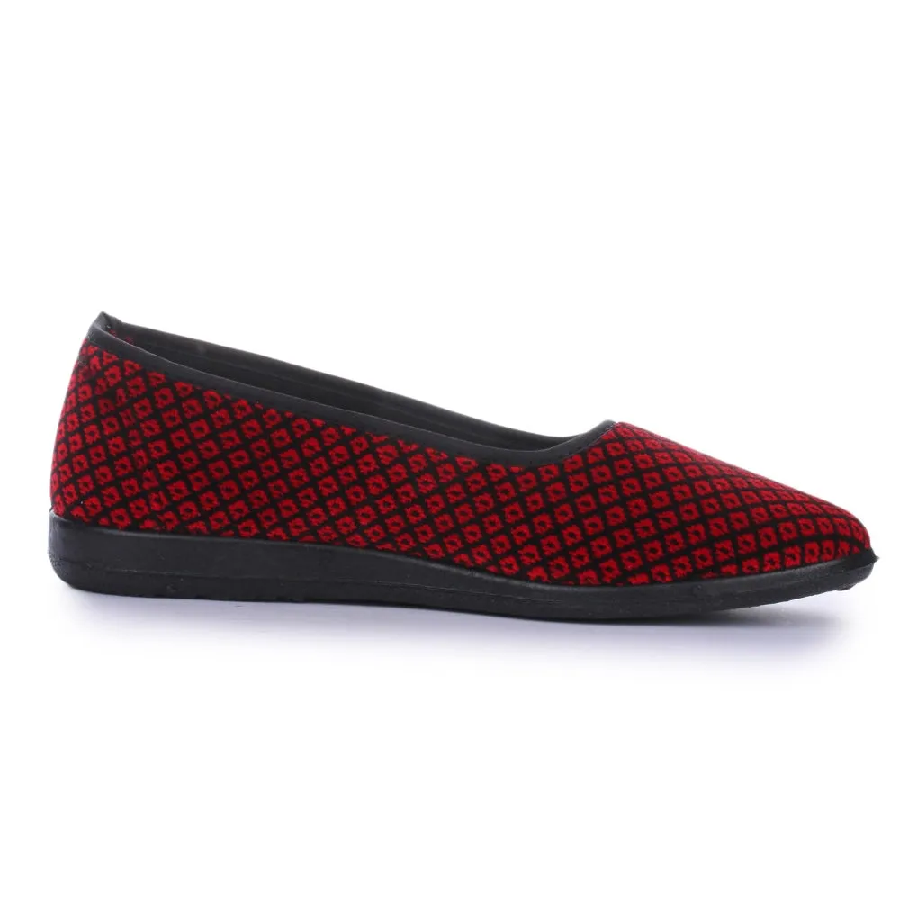 A-HA Red Casual Ballerina Shoes For Women SPL.BELLY By Liberty