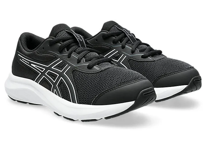 ASICS KID'S CONTEND 9 GS BLACK/WHITE RUNNING SHOES