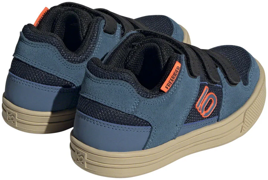 Five Ten Freerider Kids VCS Flat Shoes - Youth Legend Ink/Wonder Steel/Impact Orange 13K