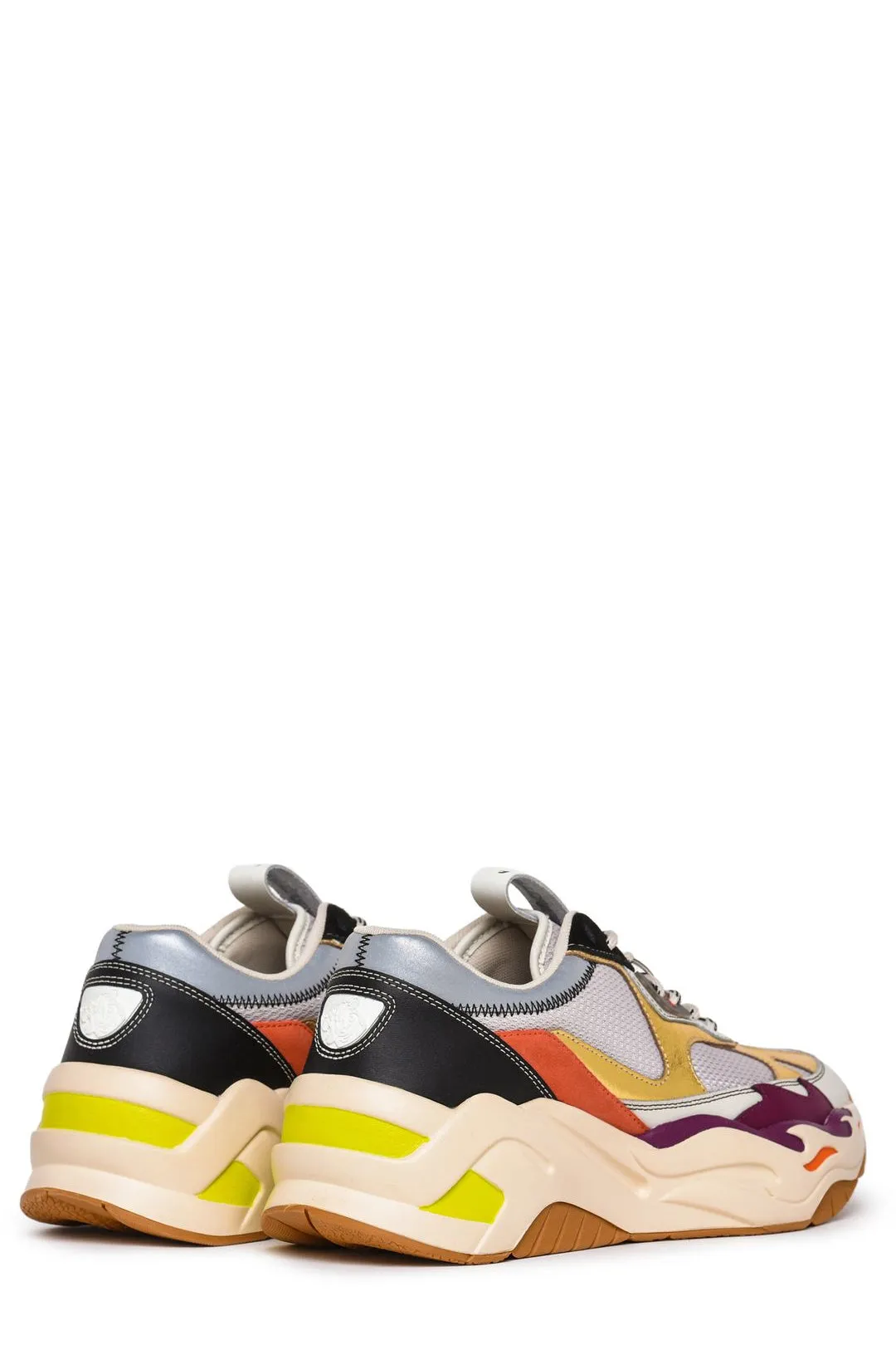 Just Cavalli Colour-Block Lace-Up Chunky Trainers