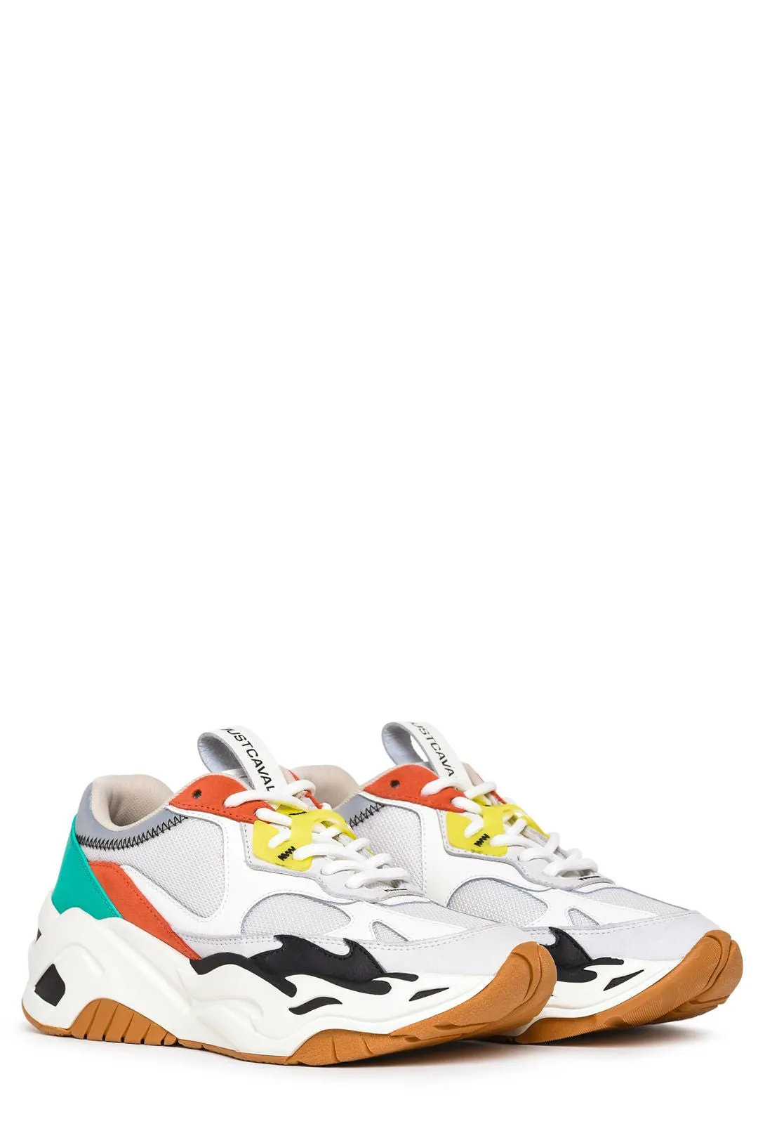Just Cavalli P1thon Lace-Up Chunky Sneakers