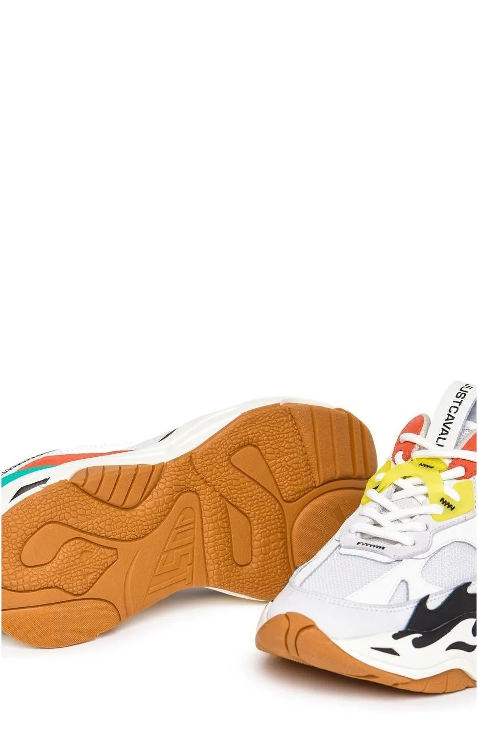 Just Cavalli P1thon Lace-Up Chunky Sneakers