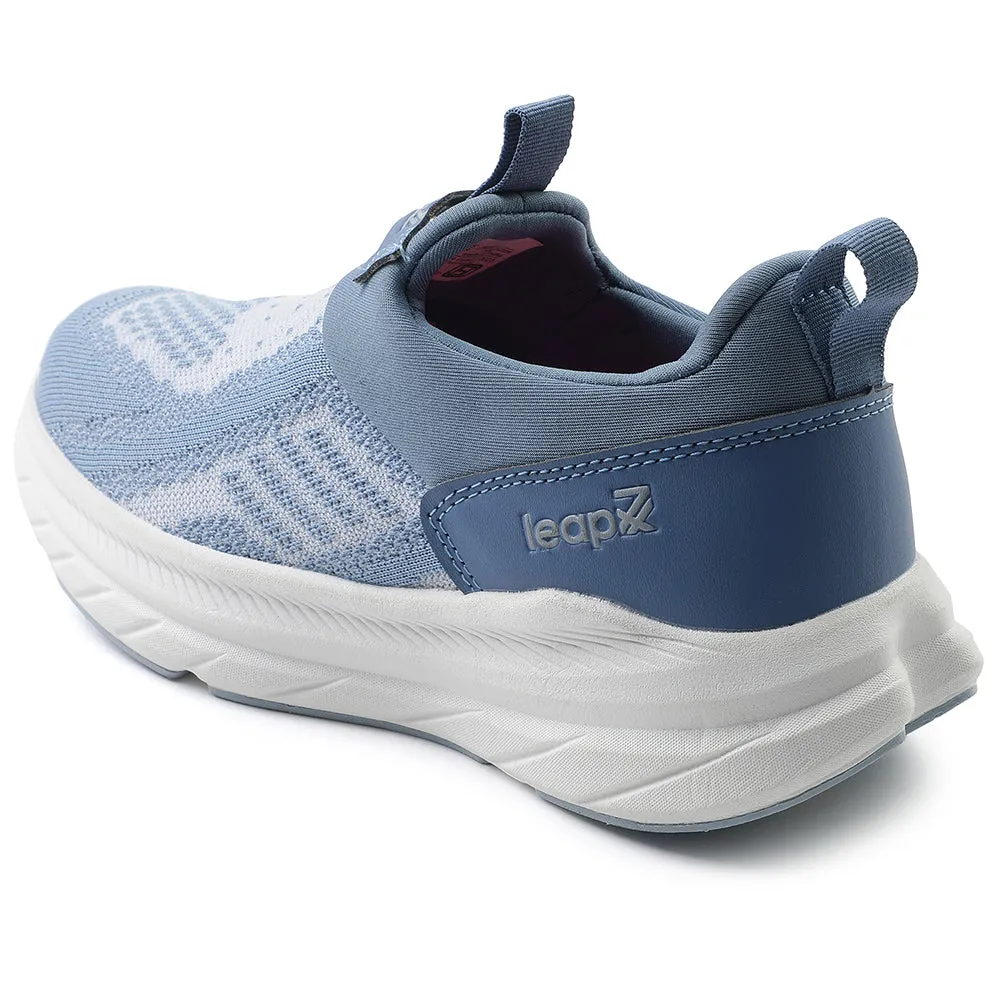 Leap7x Blue Sports Non Lacing Walking Shoes For Women BARCELONAC By Liberty