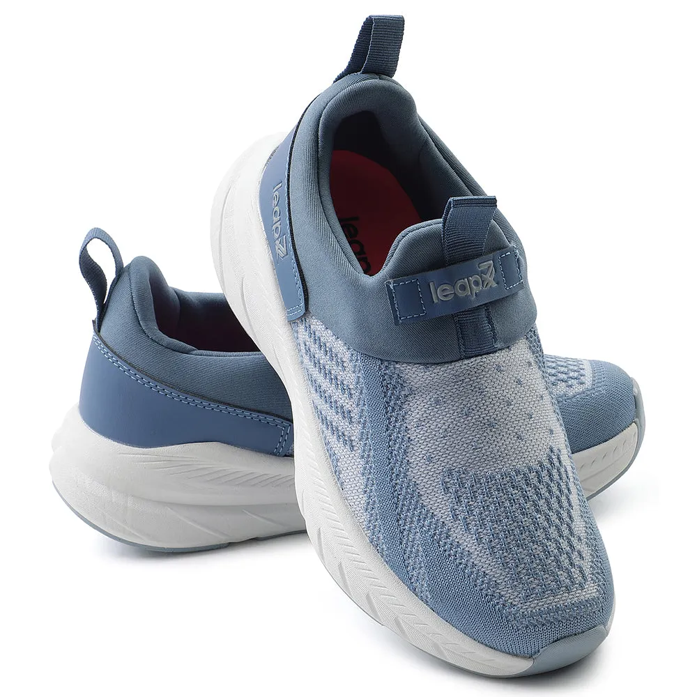 Leap7x Blue Sports Non Lacing Walking Shoes For Women BARCELONAC By Liberty