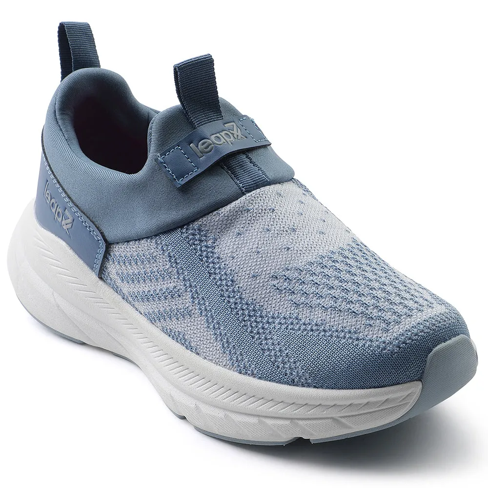 Leap7x Blue Sports Non Lacing Walking Shoes For Women BARCELONAC By Liberty