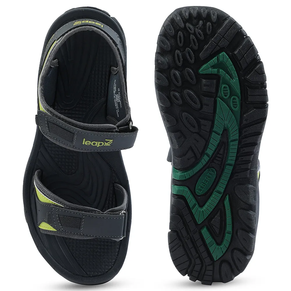 Leap7x Casual Grey Sandal For Men XYLO-M1E By Liberty