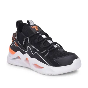 Leap7x Lacing Black Casual Shoes For Men NUCLEAR-1 By Liberty