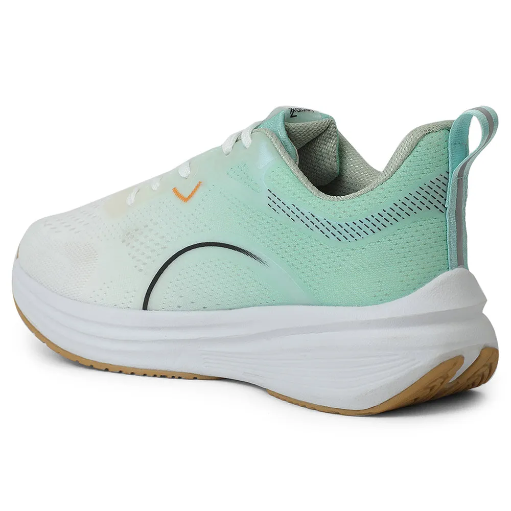 Leap7x Sea Green Sports Lacing Running Shoes For Men PACIFIC-1E By Liberty