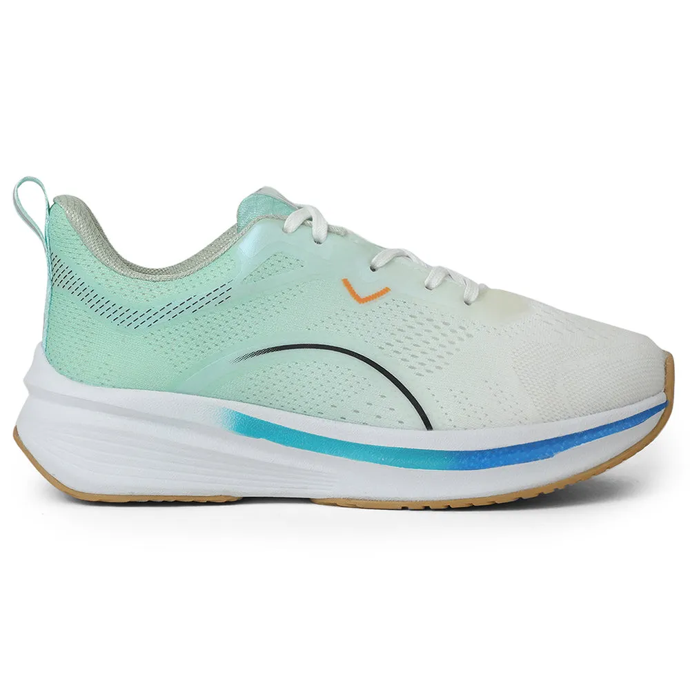 Leap7x Sea Green Sports Lacing Running Shoes For Men PACIFIC-1E By Liberty