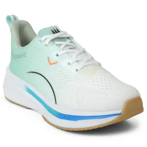 Leap7x Sea Green Sports Lacing Running Shoes For Men PACIFIC-1E By Liberty