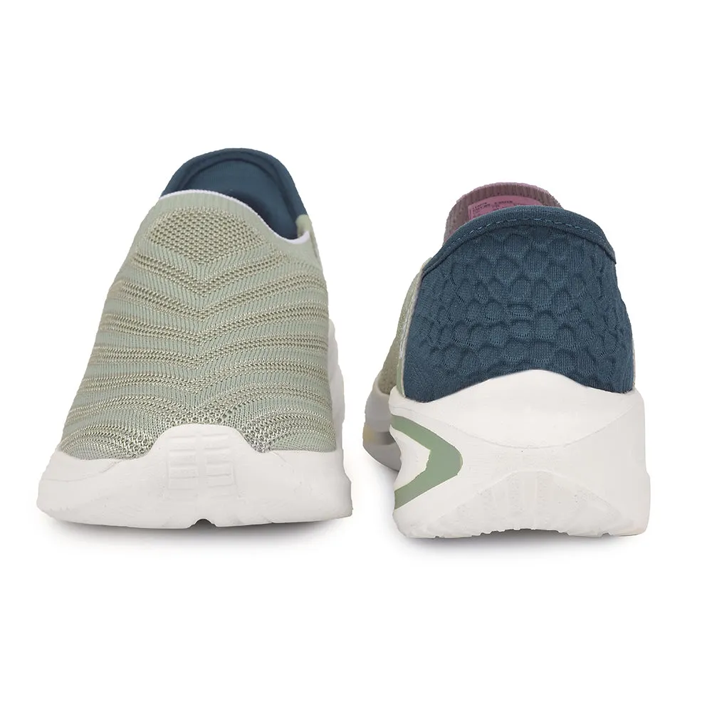 Leap7x Sports Sea Green Walking Shoes For Women EAZY-W6 By Liberty