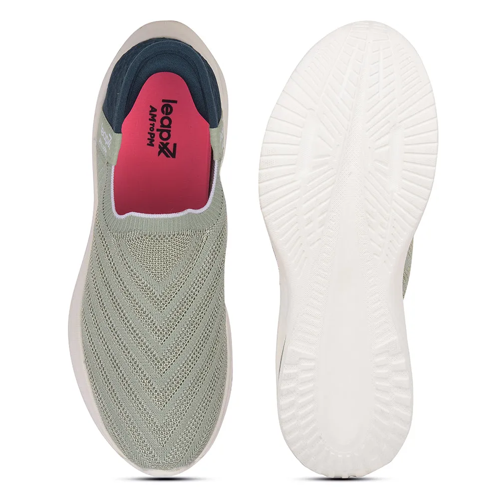 Leap7x Sports Sea Green Walking Shoes For Women EAZY-W6 By Liberty