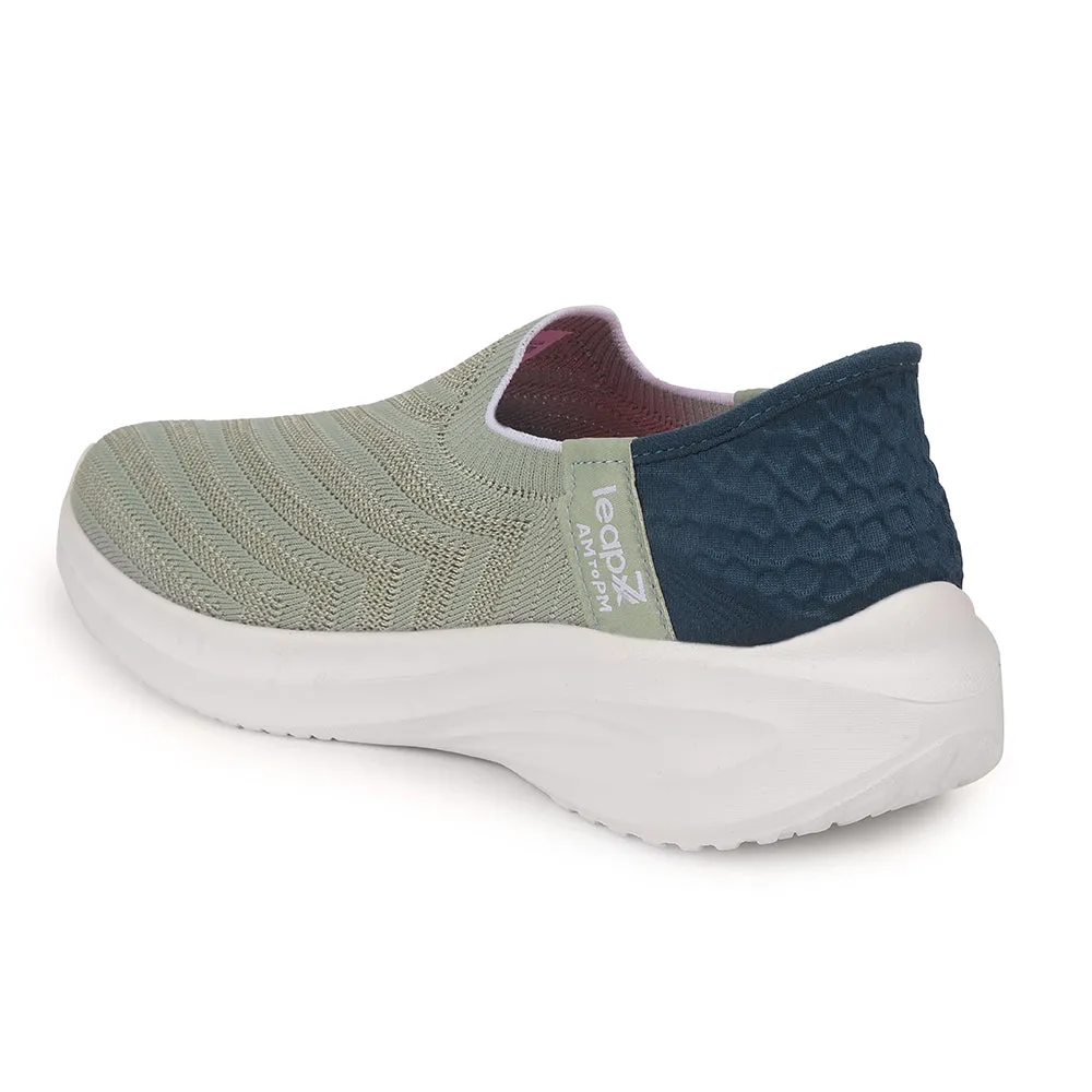 Leap7x Sports Sea Green Walking Shoes For Women EAZY-W6 By Liberty