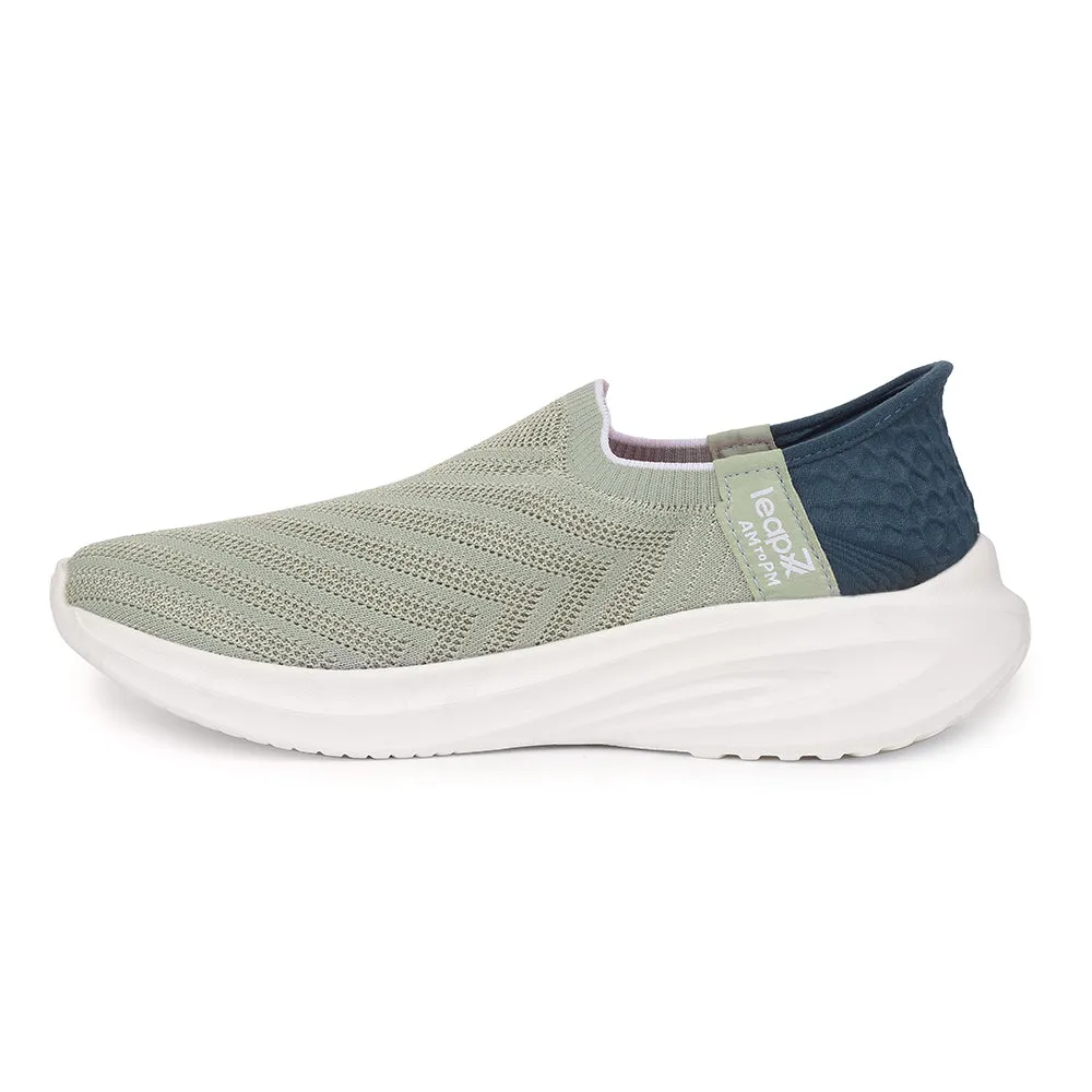 Leap7x Sports Sea Green Walking Shoes For Women EAZY-W6 By Liberty