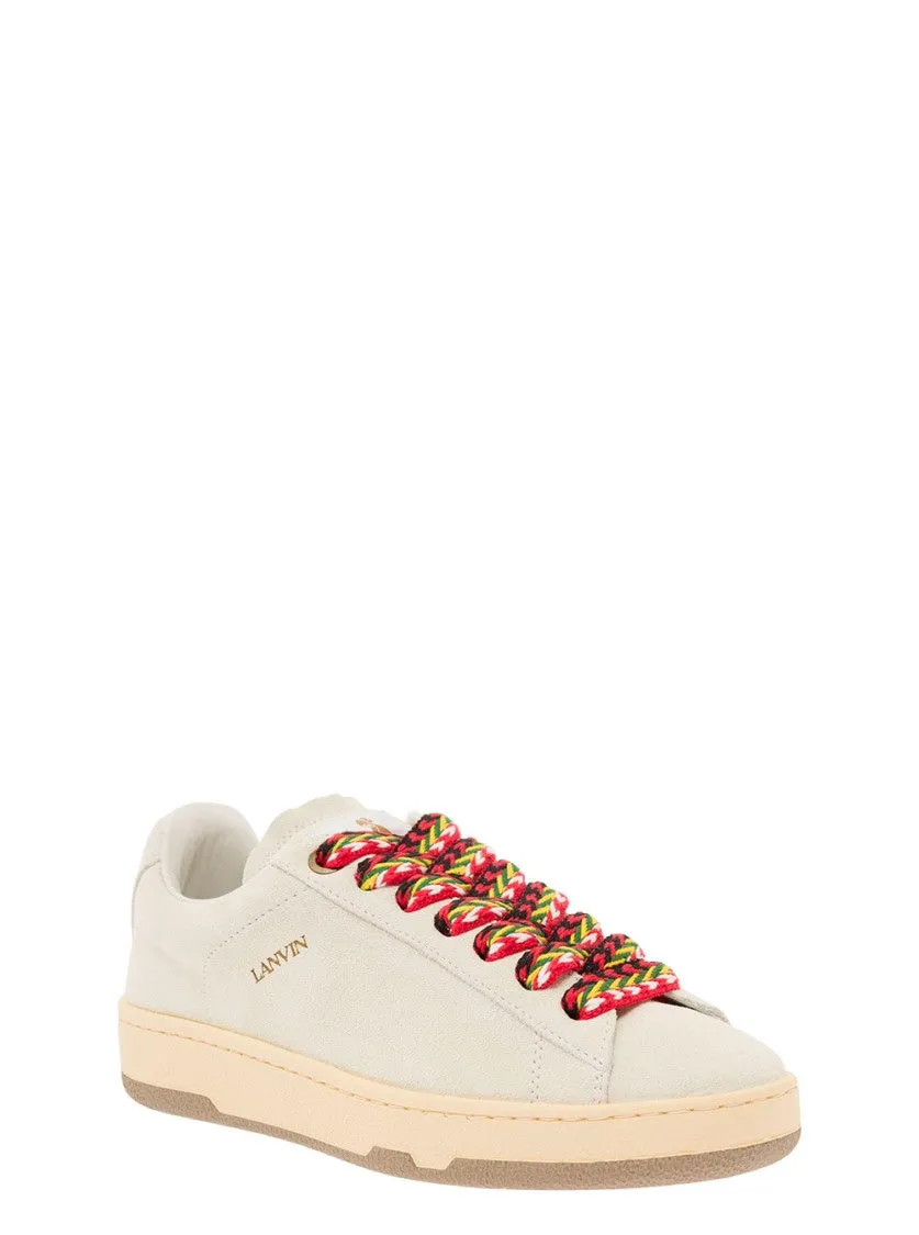 'Lite Curb' White Low Top Sneakers