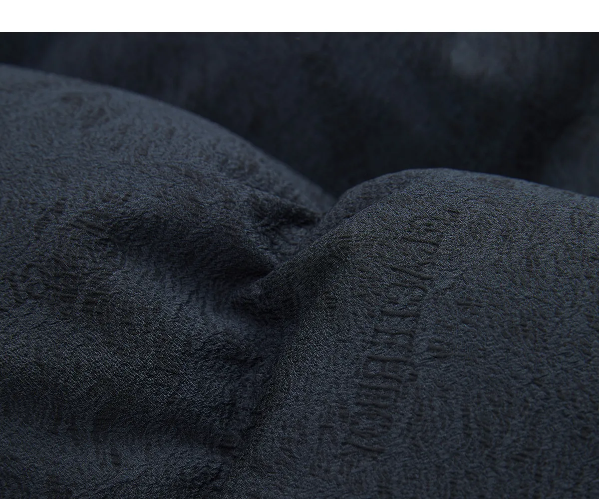 Textured Down Jacket With Rhinestones