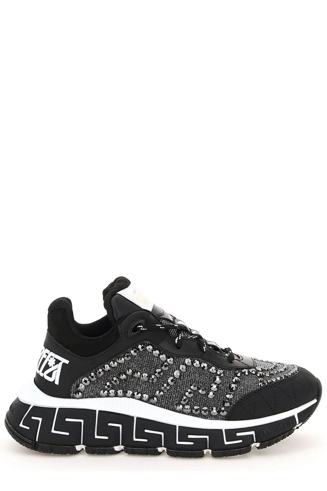 Versace Trigreca Round Toe Chunky Sneakers