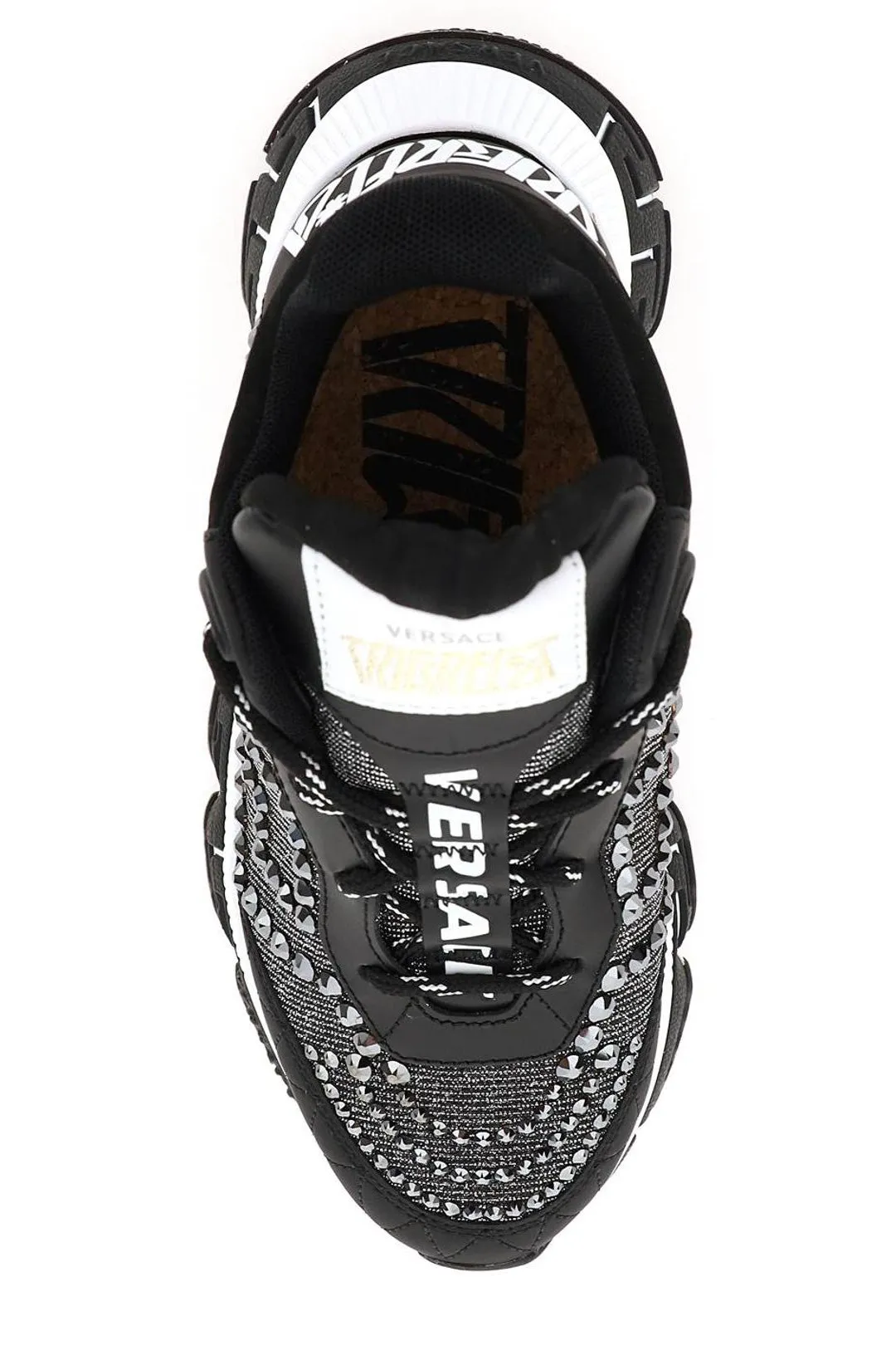 Versace Trigreca Round Toe Chunky Sneakers