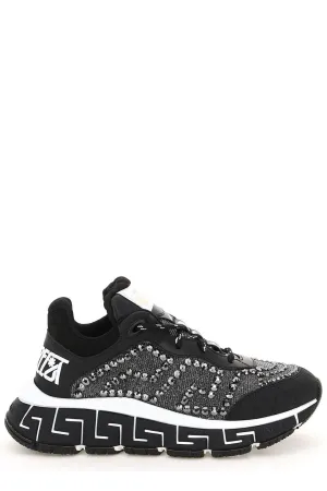 Versace Trigreca Round Toe Chunky Sneakers