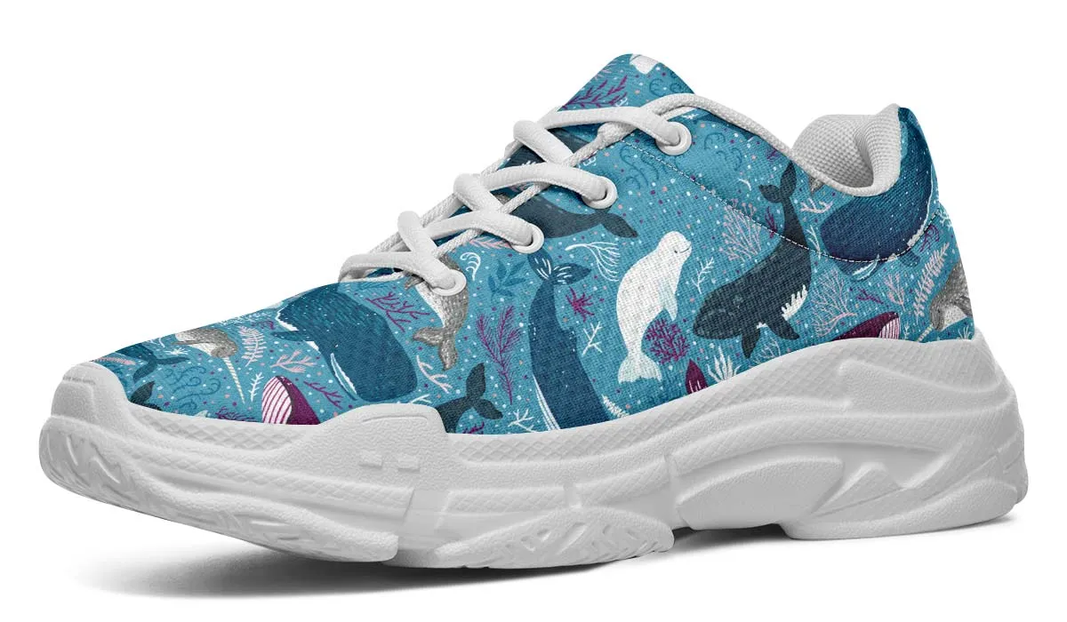 Whale Party Chunky Sneakers