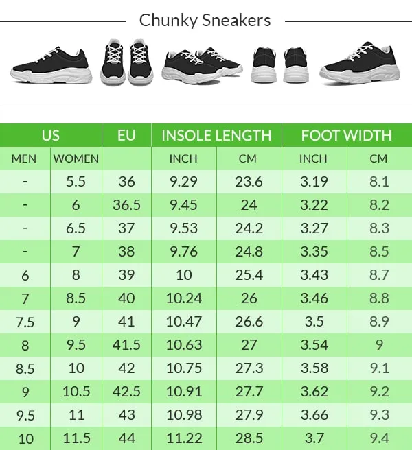 Whale Party Chunky Sneakers