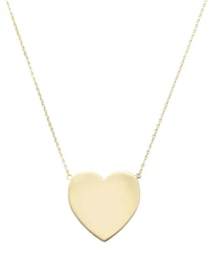 XL You Have My Heart Necklace 18 Gold