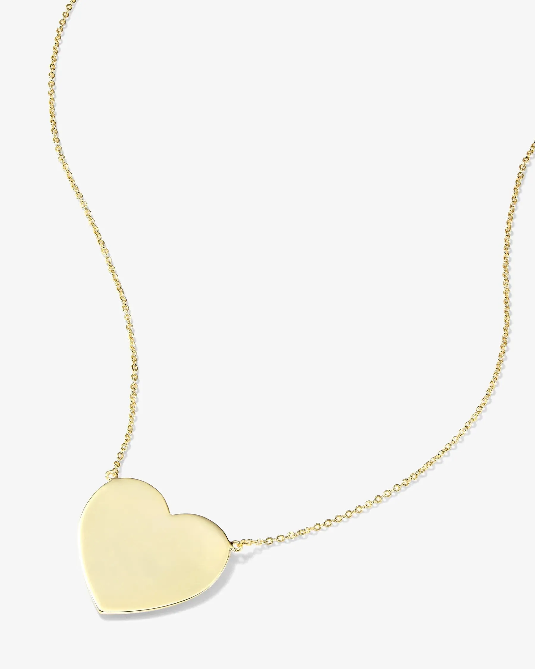 XL You Have My Heart Necklace 18 Gold