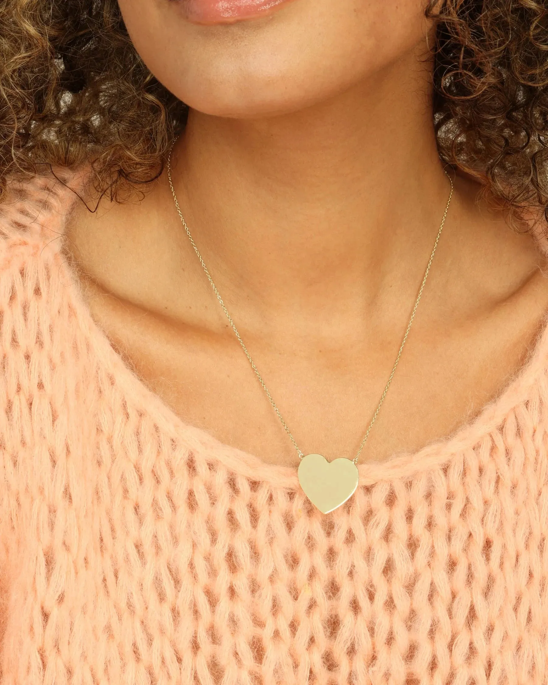 XL You Have My Heart Necklace 18 Gold
