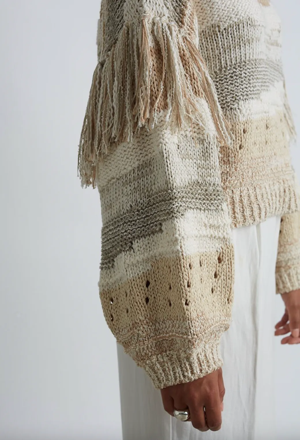 Zora Sweater - Ivory Combo