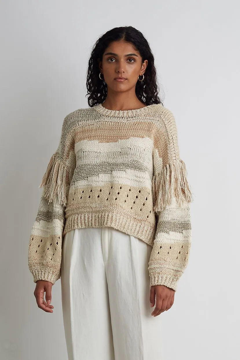 Zora Sweater - Ivory Combo